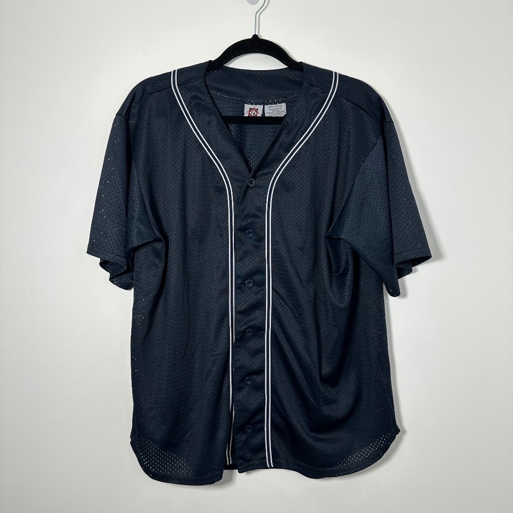 Franklin Sports Mesh Jersey Blue Size Medium Used Good Condition VTG